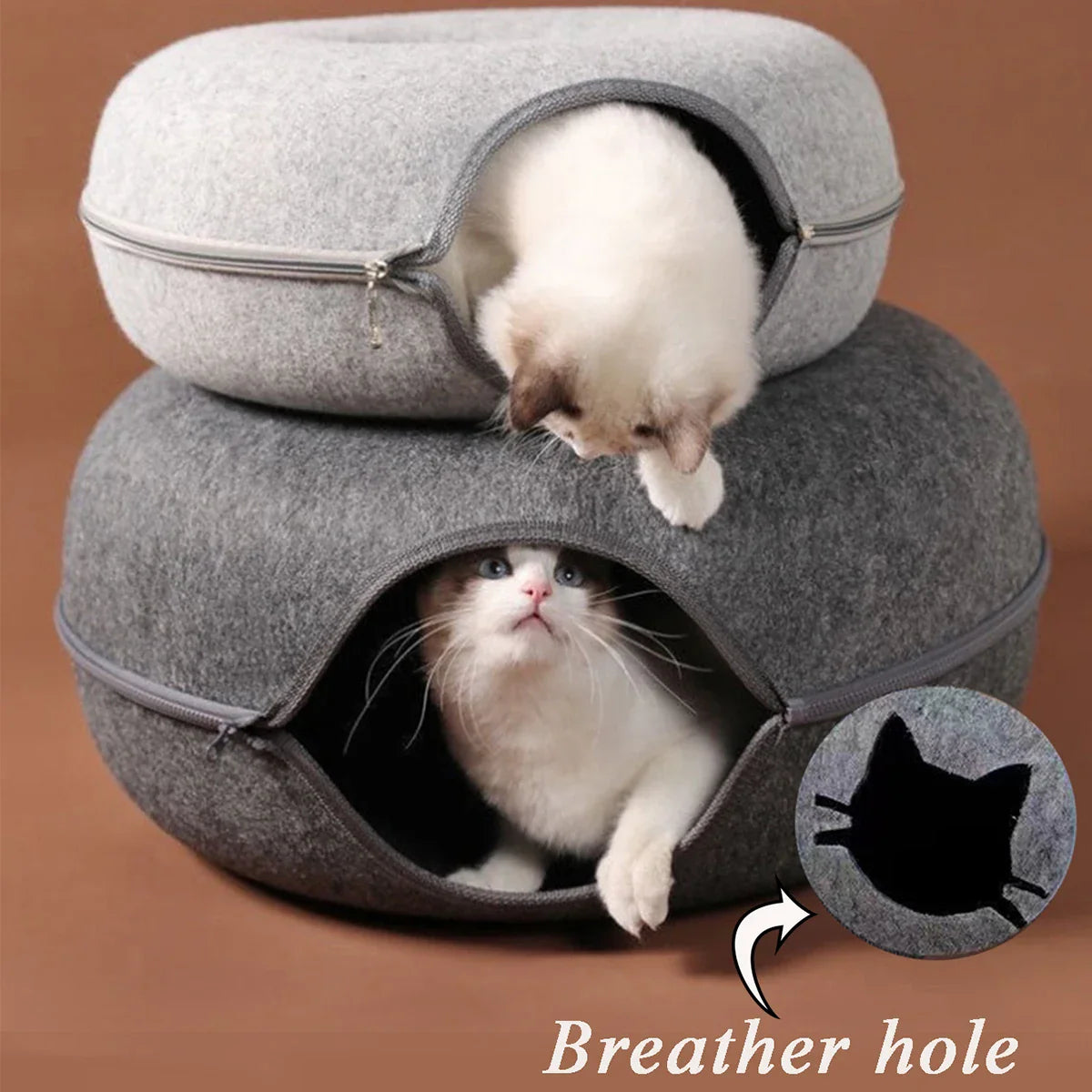 Cozy Tunnel Cat Bed