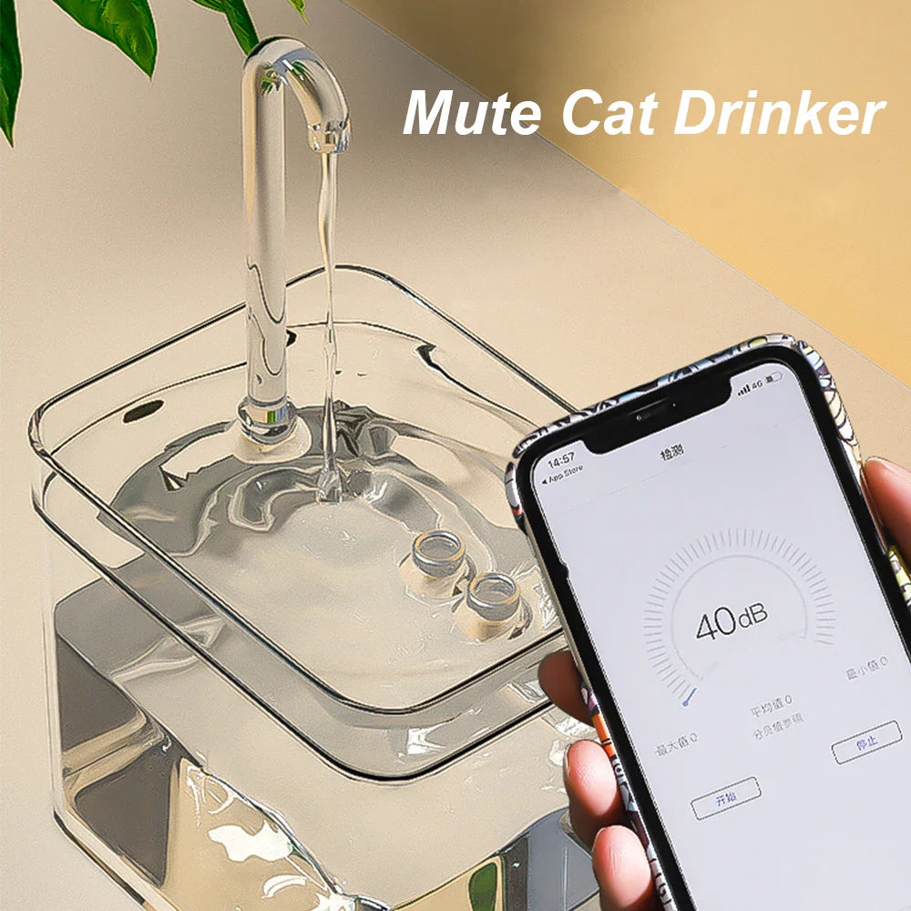 Whisper-Quiet Cat Water Fountain